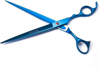 Professional Dog Scissors Set - 7/8 Inch Pet Grooming Shears, Chunkers, Curved and Thinning Scissors With Comb
