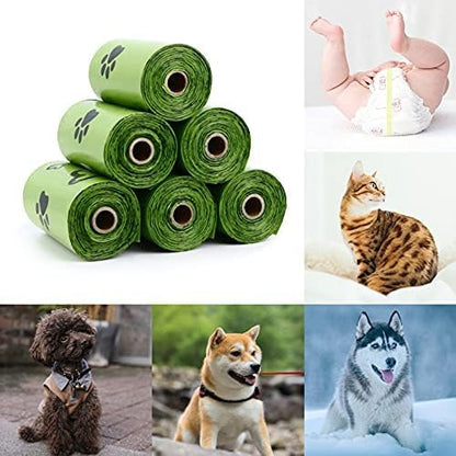 Dog Poop Bags Rolls: Leak-Proof Poo Bag with Dispenser – Large Unscented Poop Bags for Doggy Dogs (450 Count)- Green