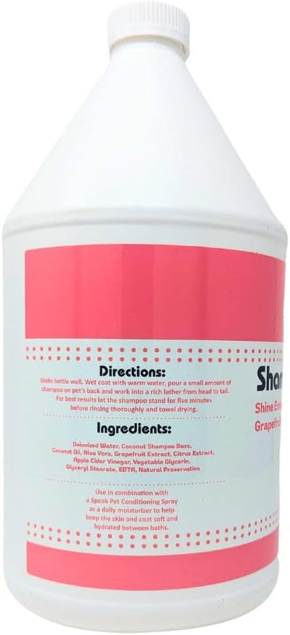 Speak Pet Products Shine Enhancing Dog Shampoo, Grapefruit Citrus, 1 Gallon