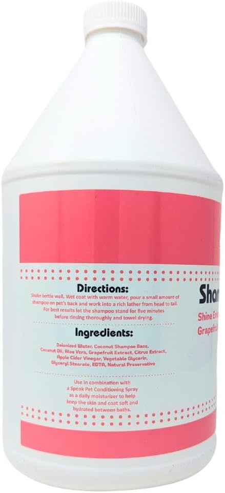 Speak Pet Products Shine Enhancing Dog Shampoo, Grapefruit Citrus, 1 Gallon