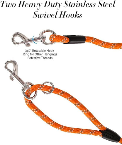 Long Dog Leash for Training 10FT/16FT/20FT/30FT/50FT/100FT, Reflective Tie Out, Heavy Duty Dog Lead for Large, Medium & Small Dogs - Outside Walking, Playing, Camping, Yard