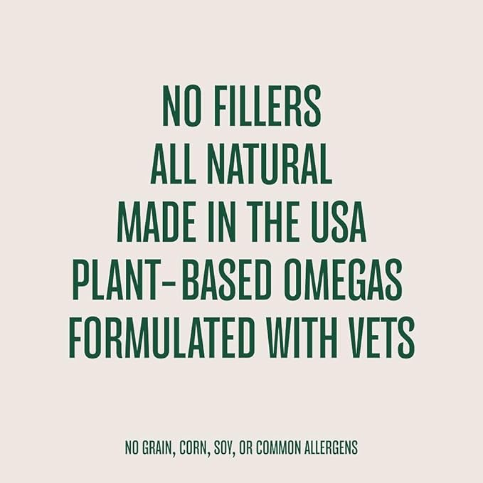 WagWell Ahiflower Omega Chews – Vet-Formulated, All Natural, Made in The USA – Skin, Coat, & Joint Chews for Dogs – Plant-Based Omega 3, 6 & 9 – Dog Fish Oil Alternative, Chicken-Flavored, 60 Chews