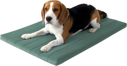 BALANCE Dog Crate Bed, Orthopedic Dog Bed Pad with Waterproof Liner, Washable Crate Foam Pet Mat for Large, Medium, Puppy Dogs Breeds, Mint Leaf, 36“x23”x1.6“