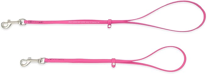 Jelly Pet Grooming Loop for Dogs | Fits Most Pet Grooming Tubs/Tables | Easy to Clean, Waterproof & Durable Noose Loop | Stronger Than Leather | Made in The USA (1/2'' x 24'', Hot Pink)