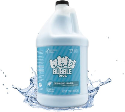 Bubble Bros. Deodorizing Dog Shampoo, Gallon - Naturally Derived, Eliminates Pet Odor, Breaks Through Dirt and Build up, Leaves Dogs Smelling Fresh, USA Made