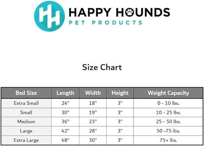 Happy Hounds Cooper Deluxe Reversible Crate Pad - Extra Large - Denim