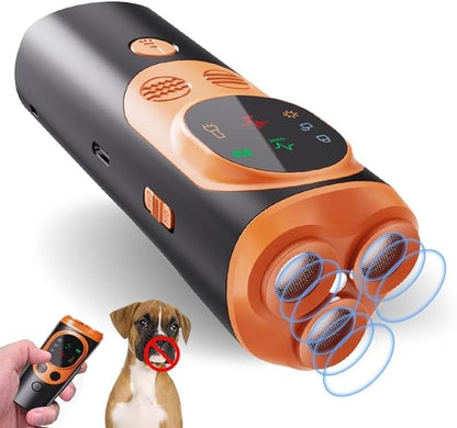 Ultrasonic Dog Bark Deterrent Device – Anti-Barking Training Control System | 50 Ft Range, Adjustable Sensitivity, Safe Humane Sonic Dog Trainer for Indoor & Outdoor Use