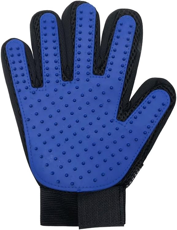 GentleGroom 259-Tip Pet Hair Removal Glove – Deshedding & Grooming Glove for Dogs & Cats, Washable, Adjustable Wrist, Fur Peels Off Clean, Perfect Pet Grooming Glove for Cats & Dogs