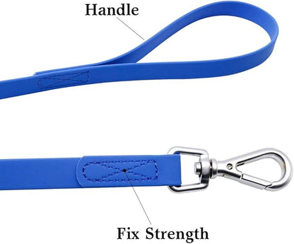 Waterproof Dog Training Leash 50FT 30FT 15FT 10FT 5FT Heavy Duty Recall Long Lead for Large Medium Small Dogs (10FT, Blue)