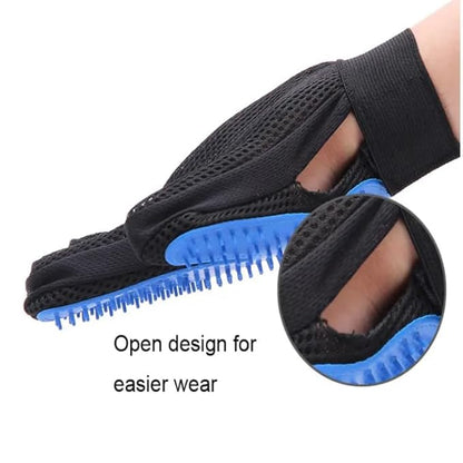 HOME LIFE | Pet Grooming | Gentle | Efficient Hair Fur Removal | Bath | Pet Glove Brush (Green - Right Hand Only)