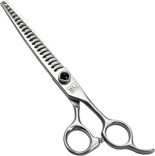 Fenice Totem Dog Grooming Scissors: 7 inch Pet Chunker Shears Made Of Japanese 9CR Advanced Stainless Steel Professional Grooming Scissors for Dogs Cats and Other Pets