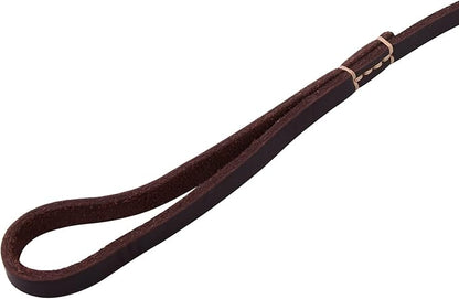 Dog Leash, 4ft 5ft 6ft Geniune Leather Dog Leash for Small Dogs, Dog Training Walking Running Brown