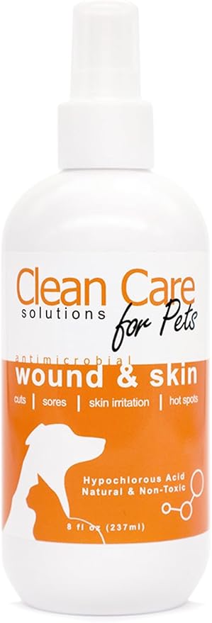 Hypochlorous Acid Spray for Pets - Pet Wound and Skin Care - Non-Stinging, Natural Formula, Relieves Itching - 237ml