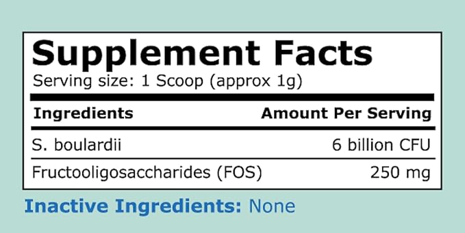 CK Formulations | S boulardii + FOS for Dogs and Cats | Probiotic and Prebiotic Powder | Support Gut Health, Diarrhea | 6 Billion CFU | 60g