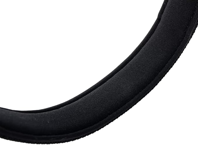 EXCELLENT ELITE SPANKER Reflective Dog Collar Classic Soft Padded Breathable Nylon Adjustable Pet Collar with Quick Release Buckle for Boy Girl Male Female Puppies Small Medium Large Dogs(Black-M)
