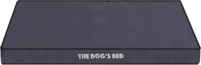 The Dog’s Bed Orthopedic Dog Bed, Large Grey with Black Trim, Waterproof, Supportive Dog Bed with Washable Replaceable Covers,Veterinary Approved