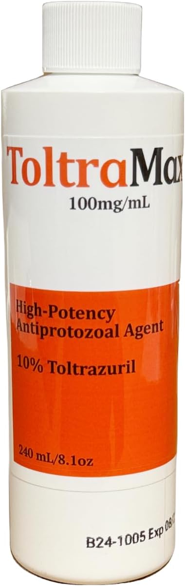 ToltraMax Toltrazuril 10.0% for Horses, Dogs, Cats, 240mL/8.1 Ounce, for Non-Food Chain Animals