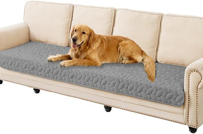 Ameritex Waterproof Pet Bed Cover Anti-Slip Dog Bed Blanket for Sofa and Furniture Waterproof New Pattern Design (Lightgrey, 30x80 Inch (Pack of 1))