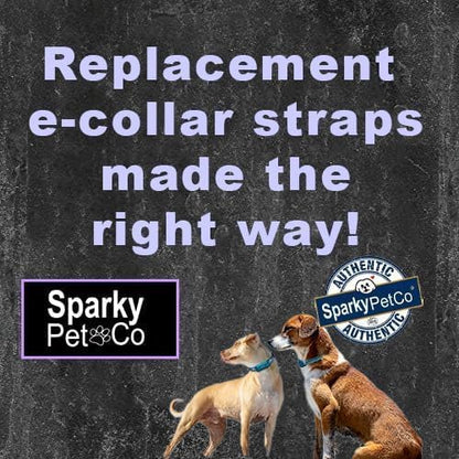 Sparky Pet Co - Apollo ECollar Replacement Strap - Dog Collar - Waterproof Biothane - Adjustable - Double Buckle - Quick Snap Metal Clasp - for Invisible Fence Systems - 3/4" x 28" (Neon Pink)