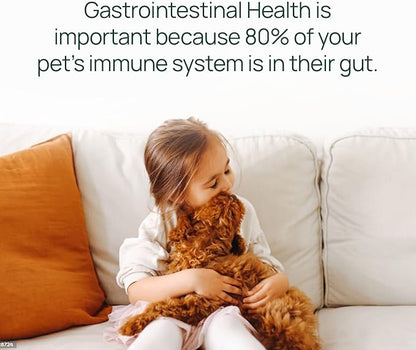 pawTree Gastro Pro Plus® for Dogs and Cats - Probiotics, Prebiotics and Digestive Enzymes - for Sensitive Stomach, Digestive Issues, Loose Stool, and Bad Gas (60 ct)