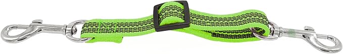 Herm. Sprenger Prong Collar Safety Clip with Reflective Stripes 6"-8" - Pack of 1 Dog Leash Safety Strap - Enhanced Durability for Secure Leash Connection - Ideal for Safe Walk and Training (Green)