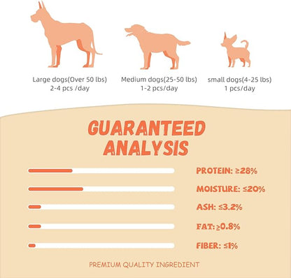 Pawmate Dog Treats Chicken Wrapped Calcium Bone, Rawhide-Free Grain-Free Training Treats for Dogs Teeth Cleanning Breath Fresh Dog Chewy Snacks for Medium Large Dogs 10.6 oz, 18-19 Counts