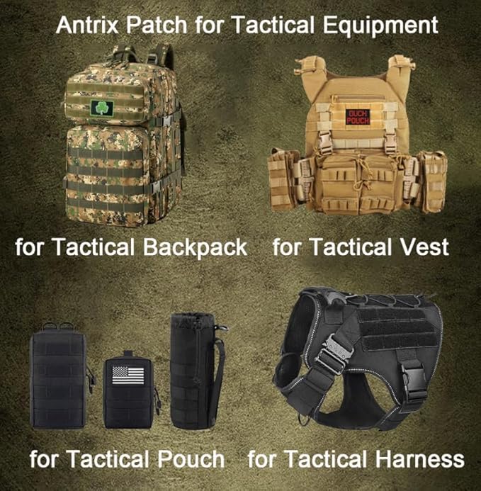 Antrix ESA Patch Protected Under Federal Law ESA Emotional Support Animal Emblem Embroidered Fastener Hook & Loop Tactical Patch for Animal Dogs Pets Harness Vest Clothes