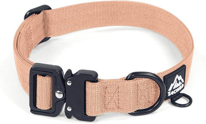 Medium Dog Collar Boy Girl - Adjustable, Chew Proof Nylon Collar with Metal Quick Release Buckle and D-Ring for Dog Tags (Carolina Blooms, M(1''Width, Fit 11''-15''))