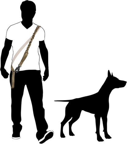 ICEFANG Tactical Dog Leash,K9 Training Walking Bungee Lead with 2 Control Handle,Heavy Duty Quick Release Metal Clasp,for Medium Large Breed (Reflective Rose, 6 FT)