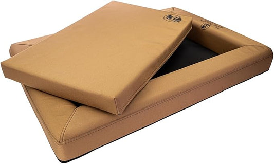 King Buck Orthopedic After-Hunt Dog Bed, Bronze, S