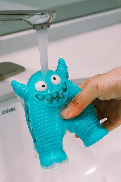 LOS ANDES Squeaky Dog Toys for Medium Small Dogs, Cute Monster Pet Toy, Silicone Toy with Interactive Squeaker to Kill Boring Time
