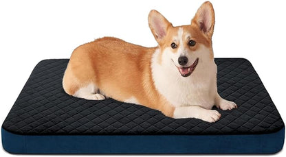 JoicyCo Dog Bed for Medium Dogs, Orthopedic Foam Dog Bed, Joint Relief Pets Sleeping Mattress, Non Slip Bottom with Washable Removable Cover, Dark Grey