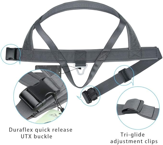 EXCELLENT ELITE SPANKER No Pull Dog Harness Padded Military Patrol Vest Adjustable Nylon Small Service Walking Dog Harness with Handle for Training Running(Grey-S)