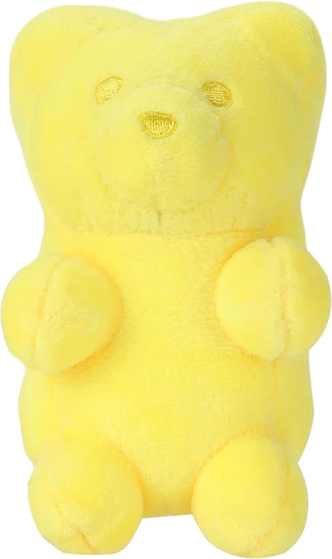 Chomp Haus Gummy Bear – Luxurious Plush Dog Toy with Squeaker, Premium Fabric, Embroidered Details, Designer-Inspired Chew Toy, Fun Gift for Small to Medium Dogs & Dog Lovers