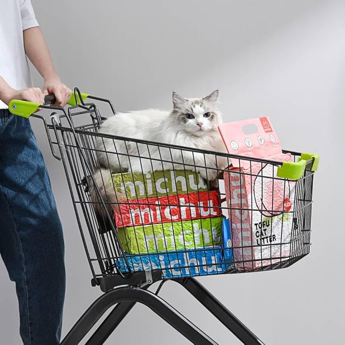 Michu Tofu Cat Litter Natural Clumping Tofu Cat Litter, Fast Clumping and Easily Scoop-able 5.5lb/88oz 5 Scents - Watermelon, 3 Pack