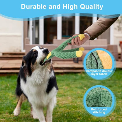 PELTEFLU Dog Squeak Toys for Small, Medium & Large Dogs, Durable Chew Toy for Teething and Chewing, Tough Interactive Puppy Toy, 5-Pack, for Dogs