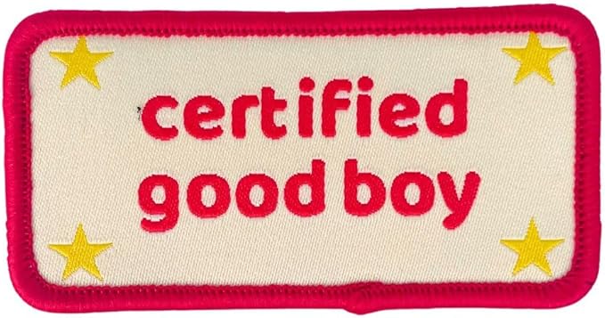 Certified Good Boy Girl Dog Harness Patches | Hoop & Loop Funny Cute Dogs Patch for Removable Vest Collar Tactical Working Moral Training Tracking Service Dog Doggie Pet Embroidery Accessories (Boy)