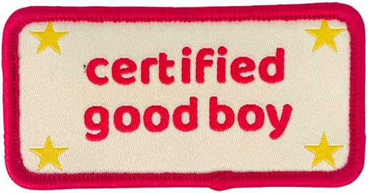 Certified Good Boy Girl Dog Harness Patches | Hoop & Loop Funny Cute Dogs Patch for Removable Vest Collar Tactical Working Moral Training Tracking Service Dog Doggie Pet Embroidery Accessories (Boy)