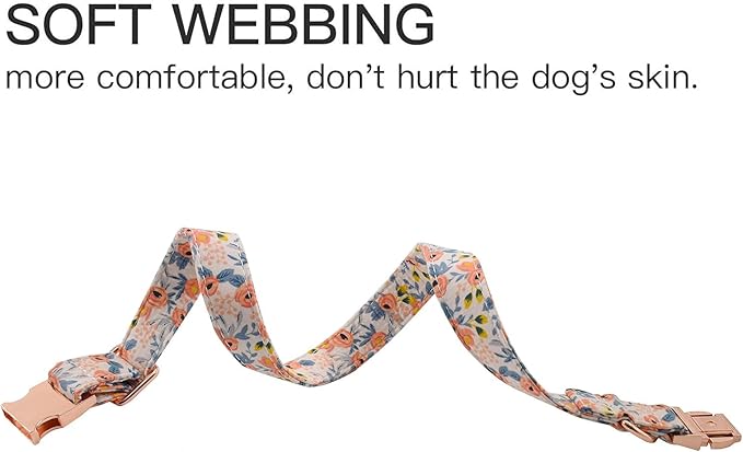 Metal Buckle Dog Collar, Durable Adjustable Dog Collar Soft for Small Medium Large Dogs