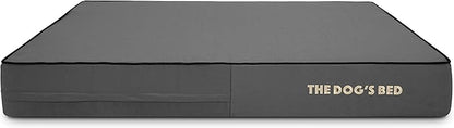 The Dog’s Bed Orthopedic Memory Foam Dog Bed, Medium Grey & Black, Waterproof, Supportive Dog Bed with Replaceable Covers, Veterinary Approved