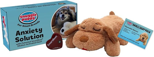 Snuggle Puppy Original Dog Toy for Small Breeds - Heartbeat Puppy for Dogs - Pet Anxiety Relief and Calming Aid - Comfort Dog Toys for Behavioral Training