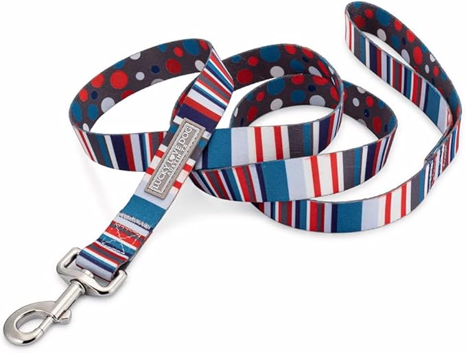Lucky Love Dog Leash – Soft, Durable, and Comfortable Leash with Vibrant Patterns – Stylish and Long Lasting for Small Male and Female Dogs – Linus, Small