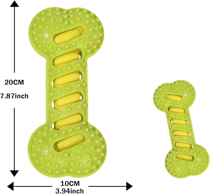 Interactive Dog Chew Sound Toy, Made of TPR Material, is bite-Resistant and Durable. It can be Used for Dog Teeth Cleaning and Training, and is an Ideal Toy for Dogs.（Green）