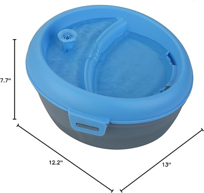 CoolerDog Dog Water Fountain Healthspring Pet Fountain - Ultra Quiet Filtered Water Encourages Hydration, 6L (202oz/1.5Gal)