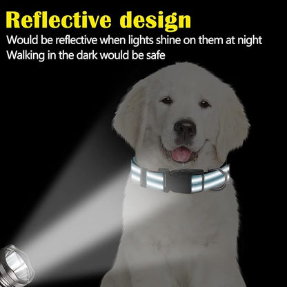 6 Pcs Reflective Dog Collar Soft Padded Breathable Adjustable Nylon Pet Collar with Safety Locking Buckle for Dogs Cats Puppy Pets Accessories(Small,Fresh Color)