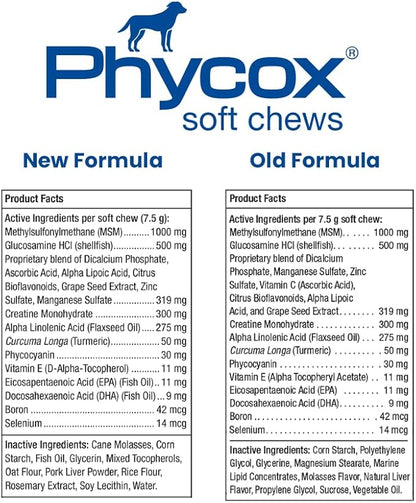 Phycox Dog Joint Supplement Soft Chews, 60 Ct
