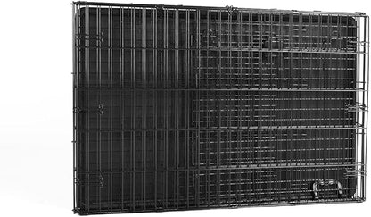 Amazon Basics - Durable, Foldable Metal Wire Dog Crate with Tray, Single Door, 42 x 28 x 30 in, Black