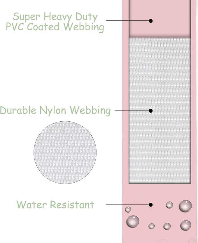 Wolfone Waterproof Dog Collar with Quick Release Buckle， Cute Adjustable Collar for Dogs Comfort Sturdy Durable Odor Proof Easy Care（Gossamer Pink 28-36cm）