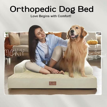 Small Dog Bed and Cat Sofa Waterproof Orthopedic Dog Beds for Small Dogs Cat Bed Comfy Pet Couch Sofa Beds with Washable Removable Cover & Non-Slip Bottom