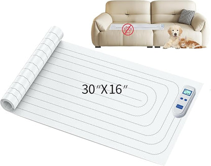 Scat Mat for Dogs and Cats, 31"x15"Rechargeable pet Shock mat,3 Adjustable Safe Modes, Indoor Dog & cat countertop Deterrent,Keep Pets Off Counters, Furniture, Couch, Sofa, Bed,Shock Pads for Cats